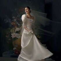 Shadow Building Floral Theme Hand-painted Oil Painting Background Pure Handmade Boutique Painting Art Background Cloth Photography Spray-painted Photographic Cloth