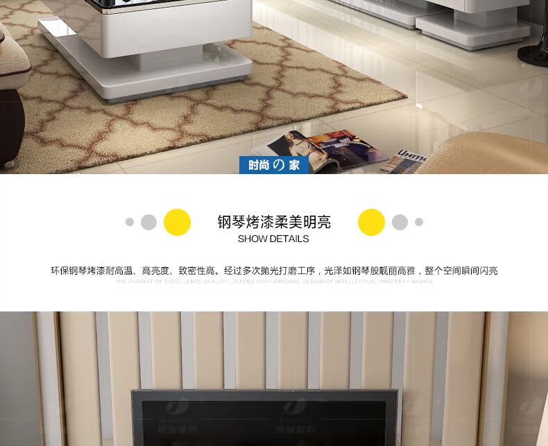 Xidu hiện đại đơn giản kính cường lực bàn cà phê TV tủ kết hợp bộ phòng khách sơn tủ hoàn chỉnh bộ đồ nội thất nội thất phòng ngủ hiện đại