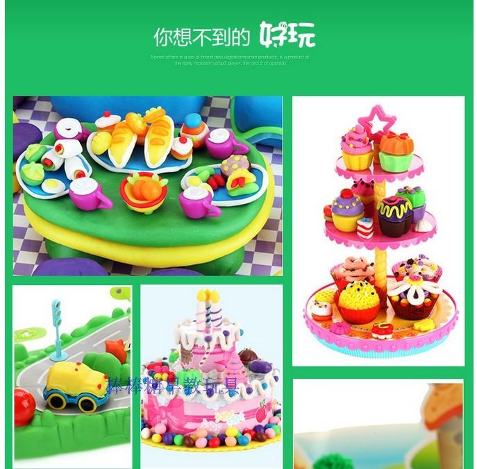 36 màu 3D không gian plasticine bùn màu bông tuyết trẻ em của đồ chơi cát đặt không độc hại siêu nhẹ đất sét mềm đồ chơi gốm