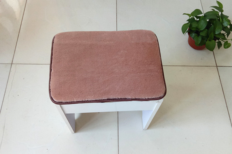 Plush đệm ghế đệm trẻ em phân ghế đệm pad ấm mùa đông dày hình chữ nhật pad sinh viên phân - Ghế đệm / đệm Sofa đệm cho ghế gỗ