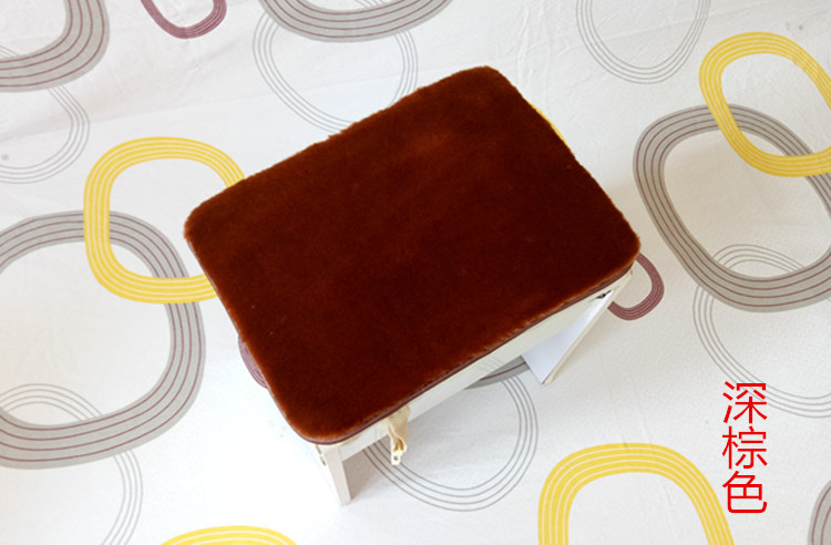 Plush đệm ghế đệm trẻ em phân ghế đệm pad ấm mùa đông dày hình chữ nhật pad sinh viên phân - Ghế đệm / đệm Sofa đệm cho ghế gỗ