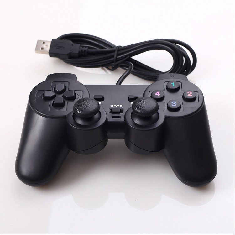 USB notebook computer horcrux PC2 wired dual vibrating joystick Gamecontrollers gamepad