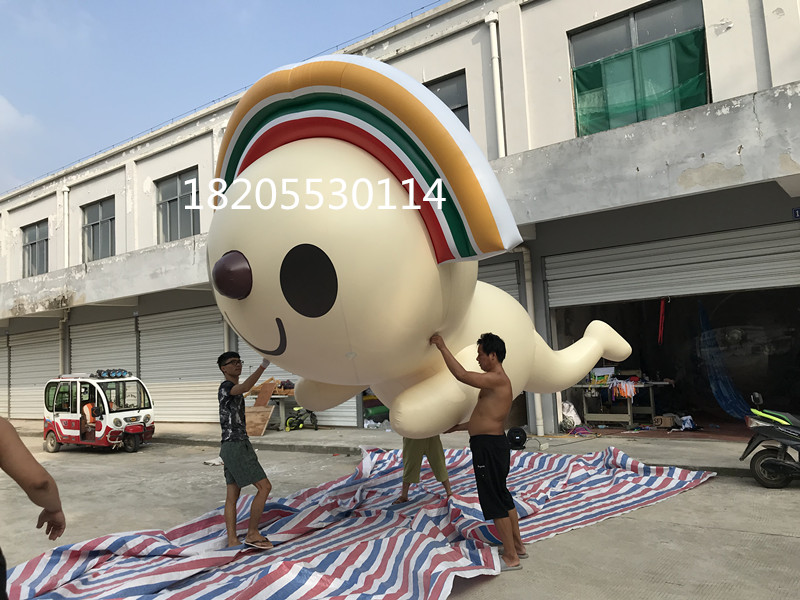 Customized lifting PVC cartoon cat dog gas models mall event celebration decorated air balloon