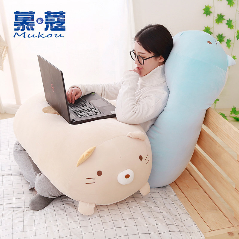 Holding pillow strip pillows leaning against pillows headcushions large backrest Dormitory Student Bed Pillow Cute to accompany you to sleep Girls-Taobao