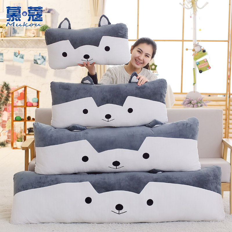 Double Long Pillow Strip Pillow Holding Pillow Back Cushion Large Leaning Pillow Headboard Soft Bag Backrest Net Red Bedside Lins Female