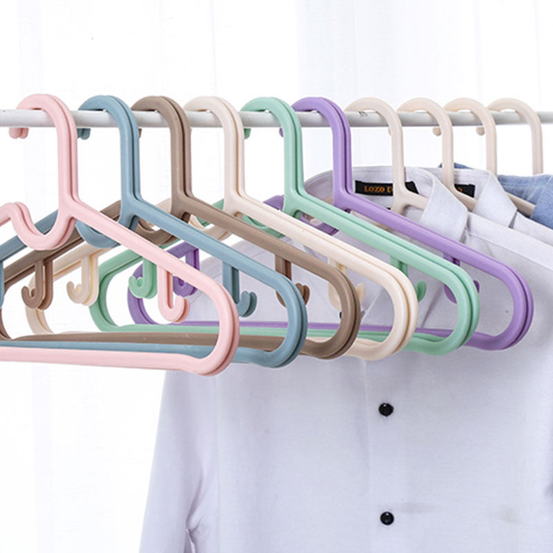 Clothes hangers Home adult clothes hanging plastic and cool clothes hangers clothes brace clothes hanging up and thick thickened hooks 50 clothes