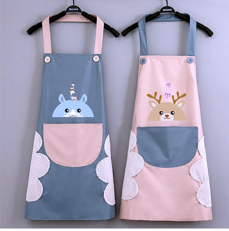 Apron for Women, Special for Home Kitchen Use, Super Oil-Proof, New Style for Cooking, Trendy Chef Clothing, Young Style Apron Smock Apron for Women, Special for Home Kitchen Use, Super Oil-Proof, New Style for Cooking, Trendy Chef Clothing, Young Style Apron Smock