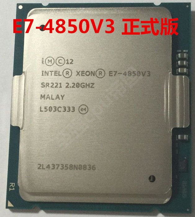 Intel Xeon Xeon E7 4850 V3 35m Cache 2 Ghz 正式版