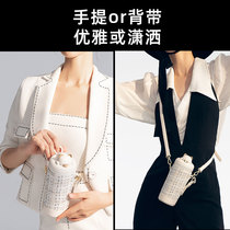 The cup lady high value male student portable straw cup 316 stainless steel large capacity cup