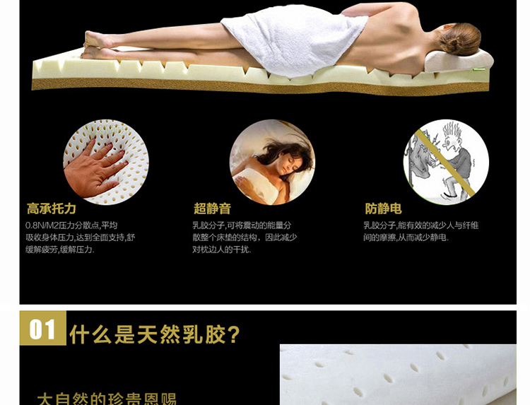 Nệm cao su Simmons nệm lò xo nệm 1,51,8 mét bảo vệ môi trường tự nhiên thảm cọ nệm xơ dừa - Nệm các loại đệm