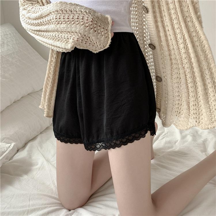 Ren mô phỏng quần short lụa lỏng quần an toàn nữ chống ánh sáng có thể được mặc bên ngoài quần legging bảo hiểm quần ngủ mùa hè ngắn - Quần short quần đùi bò