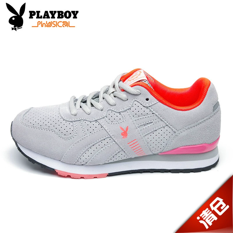 Giày nữ Playboy đích thực nữ du lịch ngoài trời thời trang giản dị giày chạy bộ phẳng giày tennis nữ PW28114 - Khởi động ngoài trời