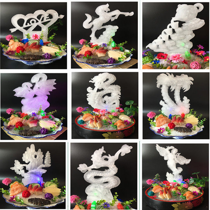 Ice Sculpture Die Sashimi Creative Ice Sculpture Die Kitchen With Versatile Silicone Gel Ice Sculpture solid