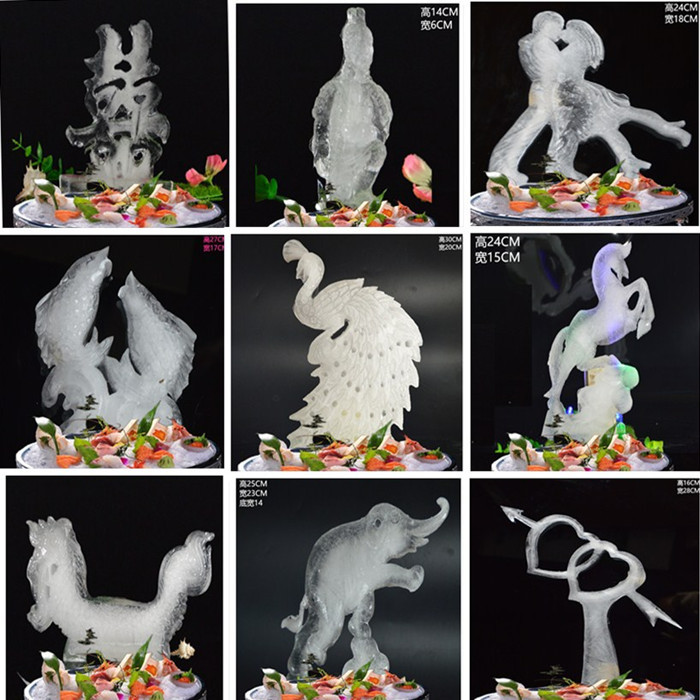 Large Creative Ice Sculpture Mold Three-dimensional Hotel Sashimi Ice Sculpture Mold Kitchen Silicone Ice Sculpture Mold Three-dimensional