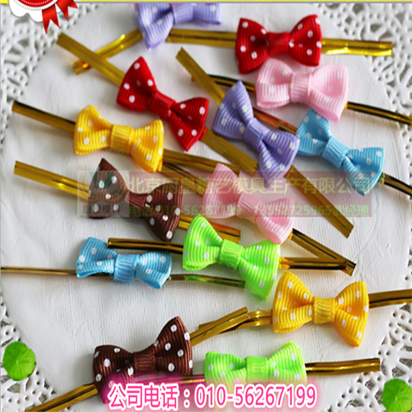 Stick candy butterfly ligation silk packaging with zsilk ties closure Iron wire West Point Bag Coral Candy cake Decorative Sugar