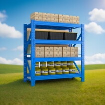 Thickened heavy-duty shelves multi-layer storage racks factory warehouse storage racks large storage iron racks wear-resistant and space-saving