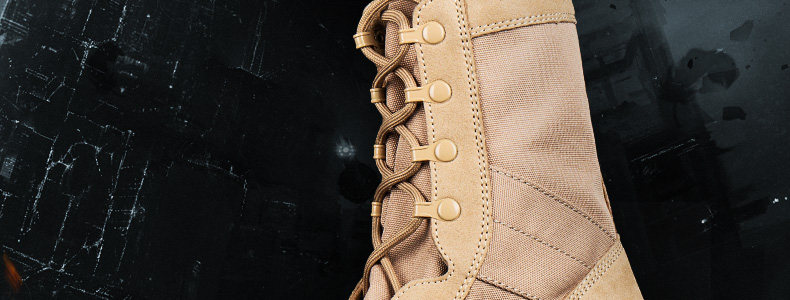 Boots militaires pour homme - porter - Ref 1402663 Image 7