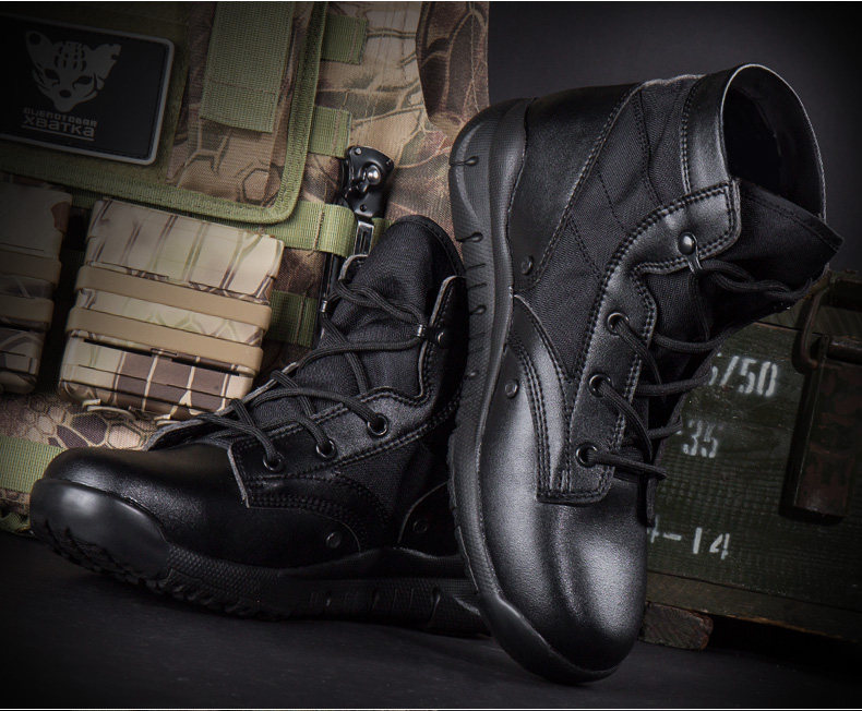 Bottes militaires pour homme - lumière - Ref 1397378 Image 24