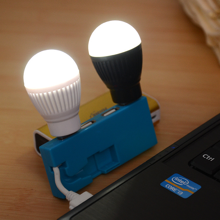 USB sạc Po ánh sáng ban đêm đèn LED mắt mềm mại mang theo máy tính xách tay bóng đèn nhỏ điện năng lượng khẩn cấp - USB Aaccessories dây cáp type c