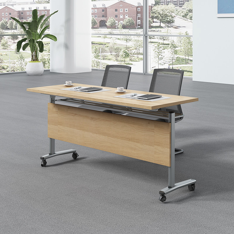 Training table and chairs combination folding meeting table training institutions coaching class table and chairs splicing version bar table mobile table-Taobao