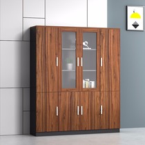 File Cabinet information Cabinet office cabinet file household storage data Cabinet with lock landing solid wood layout bookcase