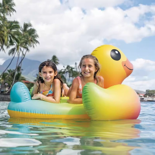 INTEX Акула для двоих, водная надувная игрушка для взрослых, крокодил, дельфин, единорог