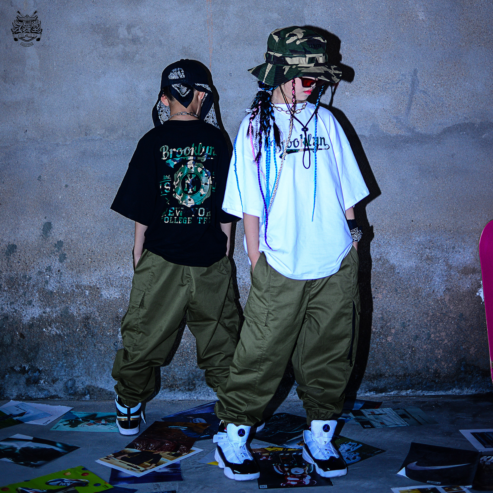 Study Dance Hall Children Hip Hop Street Dance Performance Relaxation Boy Suit Girl Hiphop Walk Show Wave Clothing 