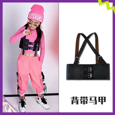 Children's hip hop hop PU retro leather baby bag clip imitation leather sling PU tide cool belt accessories