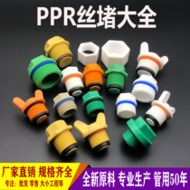 ppr outer wire plug 4 minutes 6 minutes 1 inch 20 2532PPR wire plug external teeth plastic tube plug tube cap inner ribbon apron