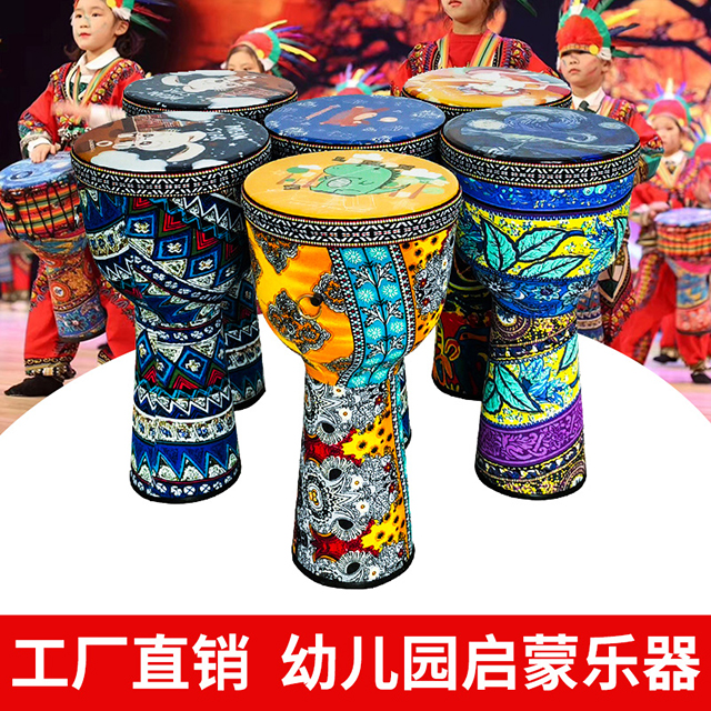 Factory direct sales Lijiang African drum 10 inch adult beginner professional 8 inch tambourine kindergarten children's entry