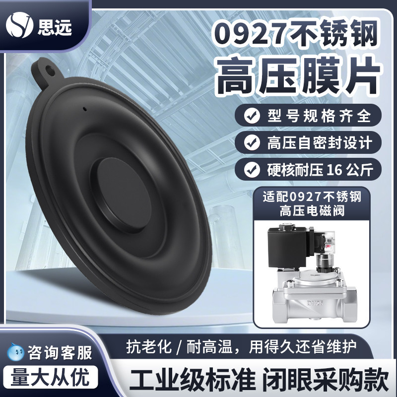 0927不锈钢高压电磁阀垫片配件4分-2寸水阀气阀膜片密封圈橡胶皮