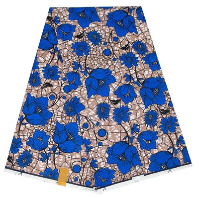 Wholesale Price Wax 6yards Africa loves cloth African polyester wax dyed cloth