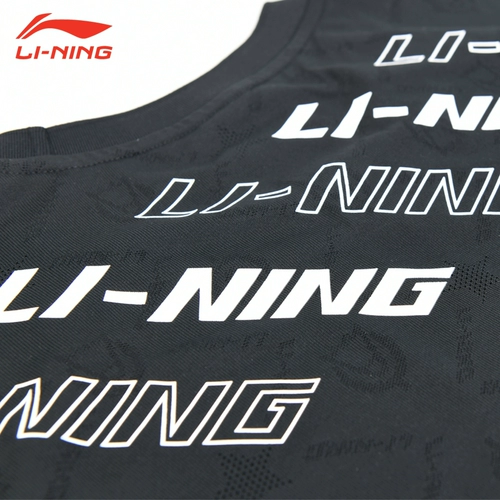Li Ning, быстросохнущая спортивная дышащая футболка для бадминтона, короткий рукав