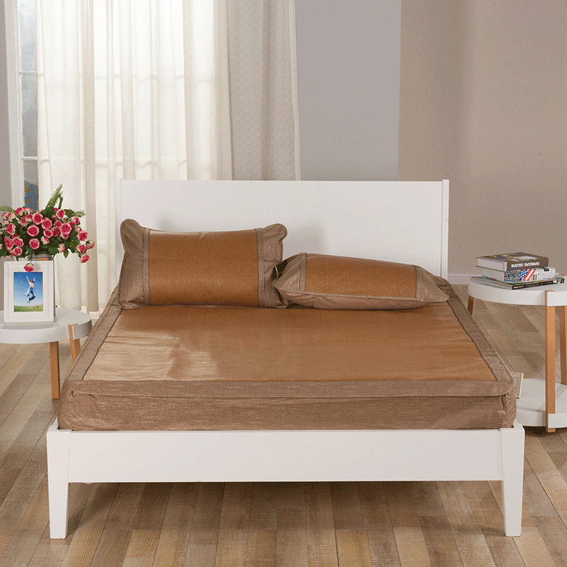Giống như rửa mat mat lụa băng ba mảnh 1.8M1.5 * 2m giường Li Li Wai máy lạnh mat phong cách - Thảm mùa hè đệm nước cho bé