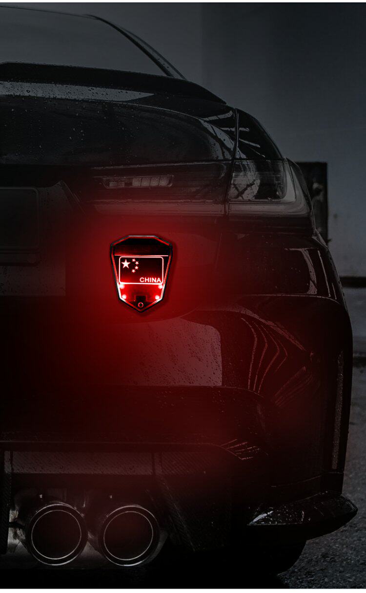 тюнинг фар 太阳能汽车防追尾爆闪灯免接线电动摩托货车强光警示刹车尾灯改装