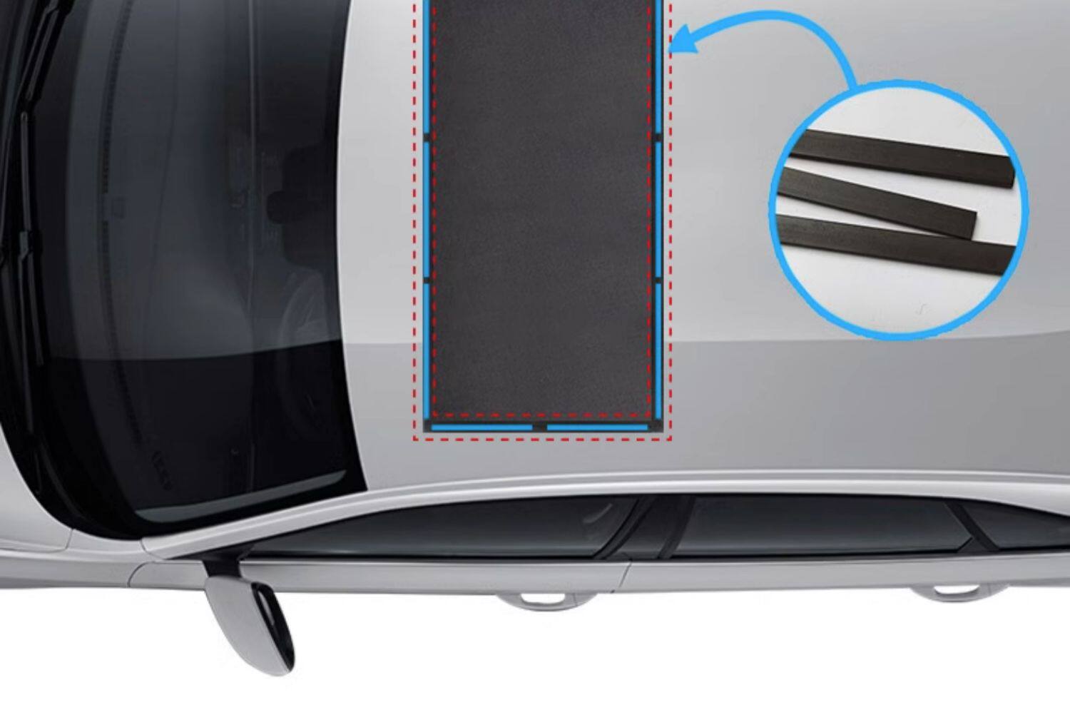 Car Suv Rear Anti-Mosquito Net Rear Magnetic Mosquito Net Car Camping Style Breathable Mosquito Net Self-Driving Travel Equipment