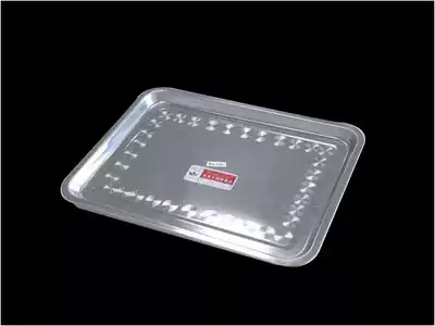 Extra Thick non-magnetic stainless steel towel plate square steaming pan cold skin basin tray shallow square pot cake plate