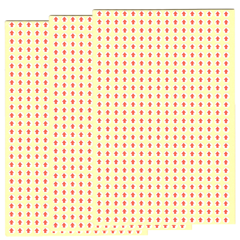 Small Arrow Stickers, Defective Label Stickers, Red High-Temperature Resistant Label Paper, 6mm Red Defective Label, 8mm Small Label