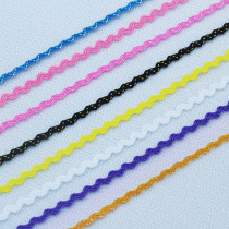 S-shaped wave webbing sailor with lace fabric Miao accessories Buyi clothing decorative seedlings embroidery ethnic style