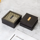 Изумрудный браслет из нефрита, четки из круглых бусин, упаковка, подарочная коробка, коробка для хранения