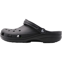 Official Flagship Store Crocs Card Loci Classic Dongle Shoes Men And Women Shoes Summer Black Beach Shoes Outdoor Sandals