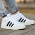 Giày thể thao nam Adidas 2018 mùa đông giày thể thao mới nhẹ thoáng khí giày thông thường B44605 top giày sneaker nam Dép / giày thường