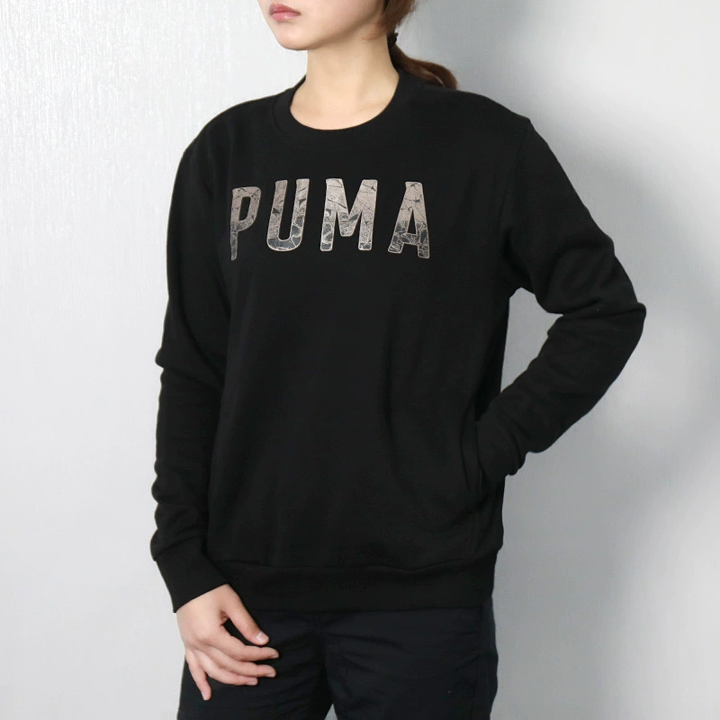 Áo sơ mi nữ Puma ngựa 2018 mùa thu mới thể thao mặc giản dị áo len thoáng khí cổ tròn áo len 851867