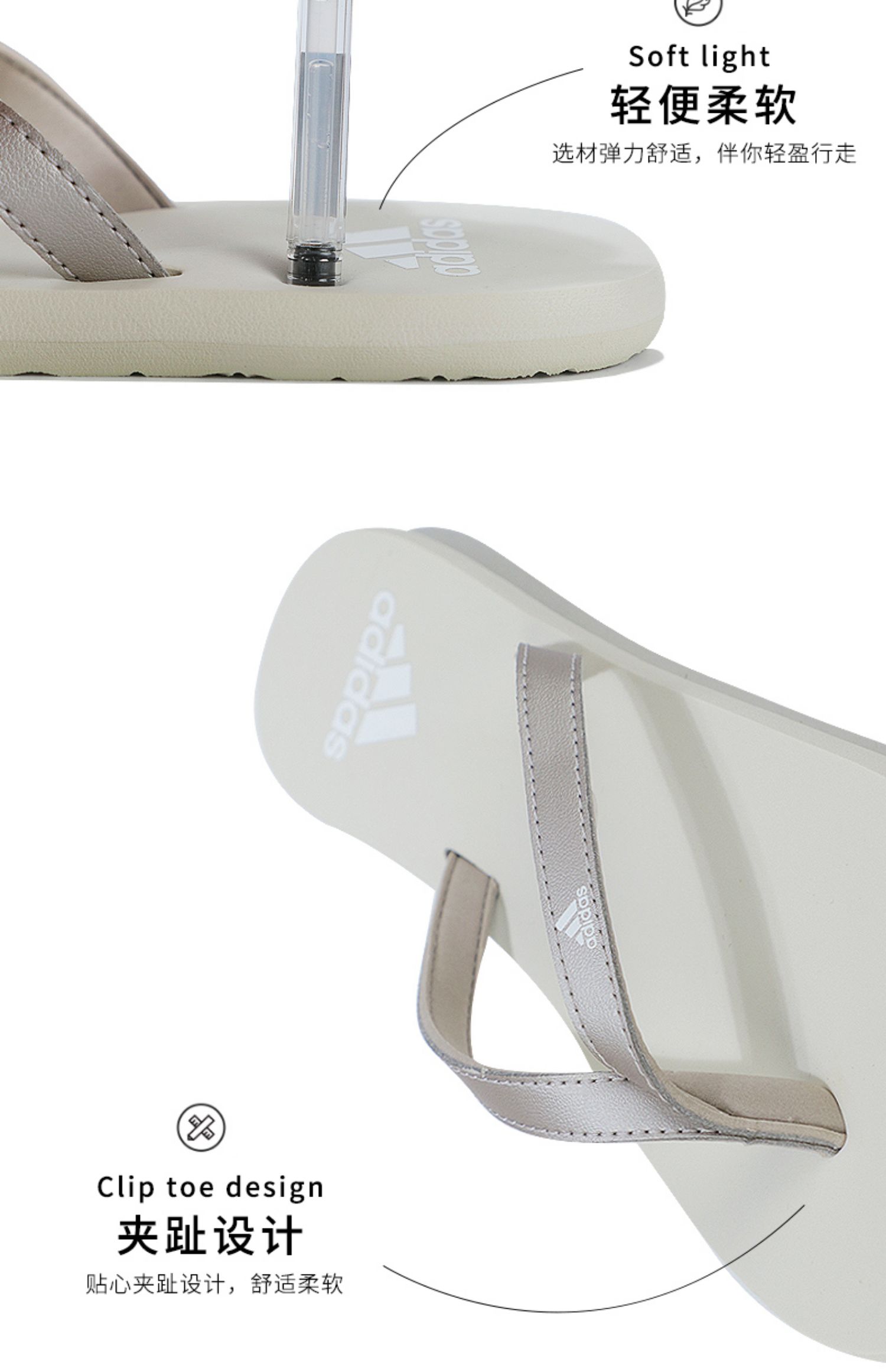 Adidas Dép Adidas 2019 mùa hè giày thể thao mới Giày nữ thoải mái đi biển thoải mái dép xỏ ngón - Dép thể thao dép crocs nam