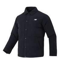 New Balance black lapel jacket mens autumn new warm and comfortable down jacket casual loose jacket