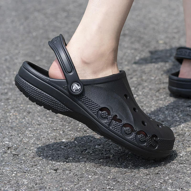 Черные пляжные сабо Crocs, сандалии, тапочки