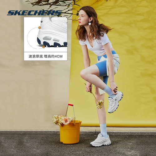 Skechers, летние туфли, дышащая повседневная обувь на платформе, спортивная обувь, официальный продукт