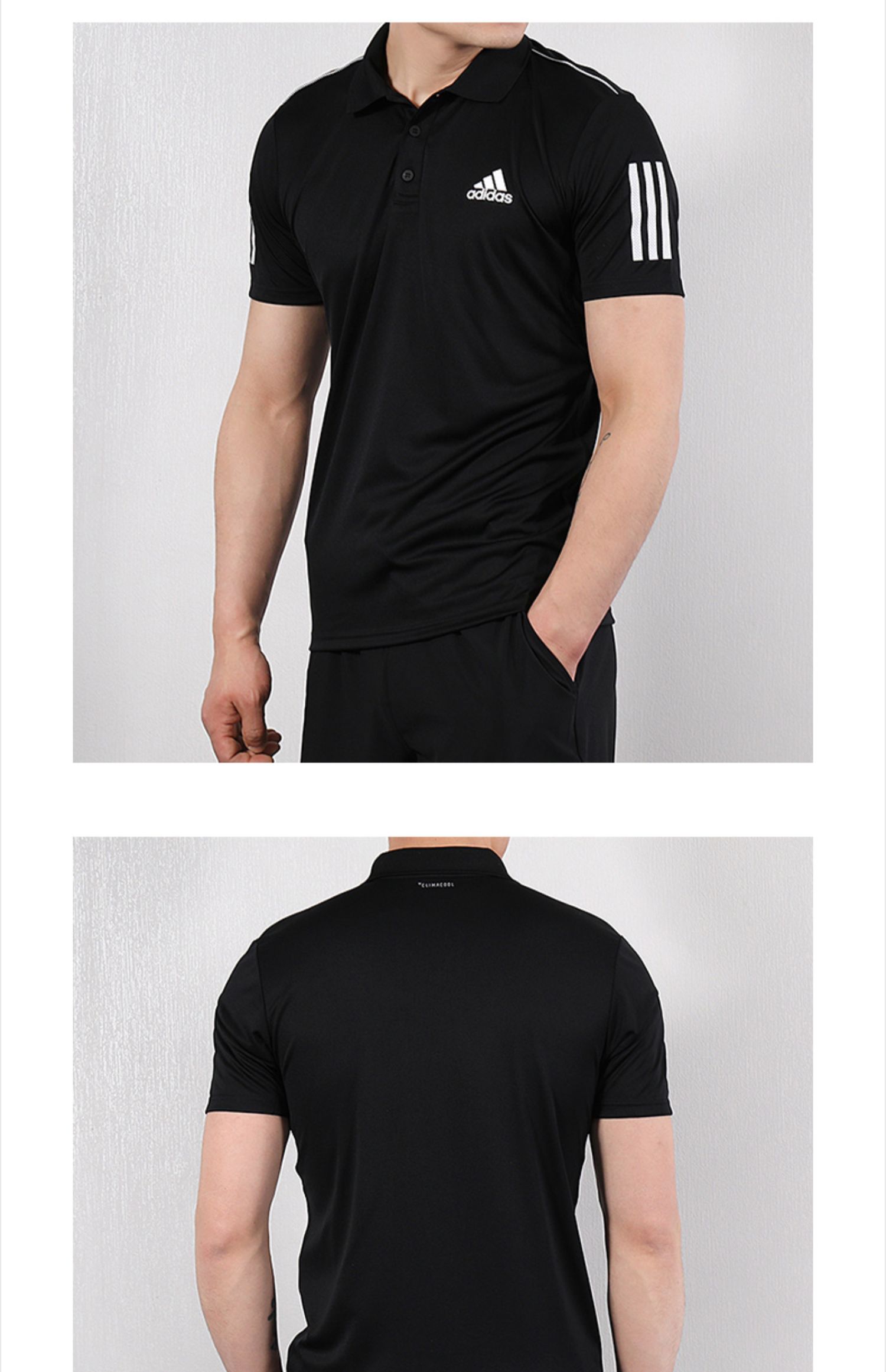 Adidas adidas phù hợp với nam 2019 hè mới mặc giản dị quần ngắn tay thể thao - Thể thao sau quan ao the thao nu