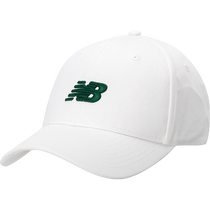 New Balance white baseball cap mens and womens hats summer new couple sports hat outdoor peaked hat trend