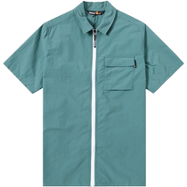 Timberland short-sleeved mens summer new full zipper lapel shirt sportswear outdoor casual T-shirt half-sleeved A29BT